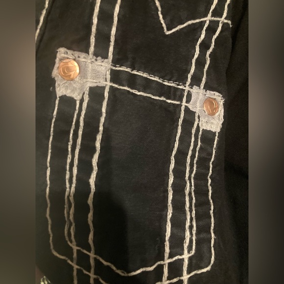 Rare! True Religion Waxed Jimmy Super T in “TED BLACK” wash size XL - Picture 9 of 16